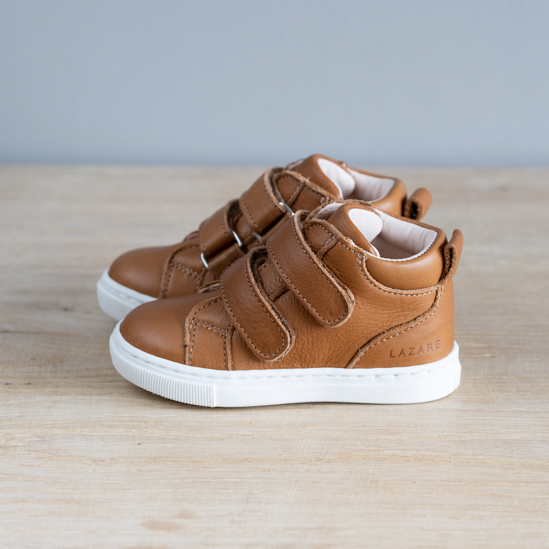 Chaussures premiers pas Hector marron (grande taille) Lazare Kids Shoes
