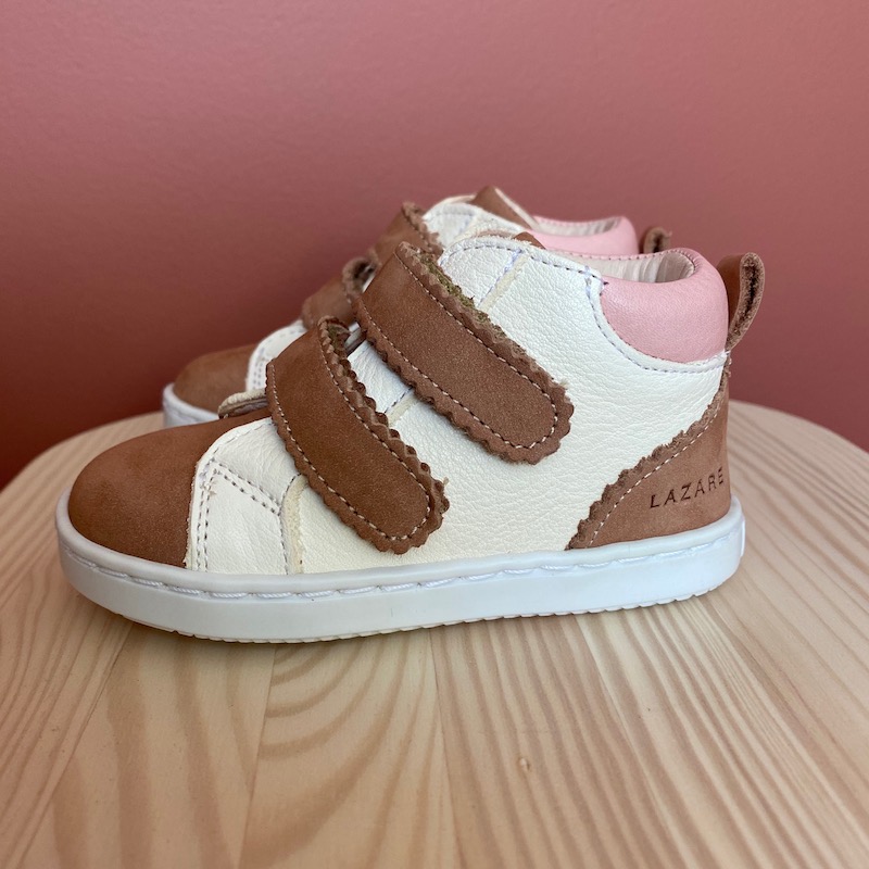 Chaussures premiers pas Mélodie blanc cassé Lazare Kids Shoes