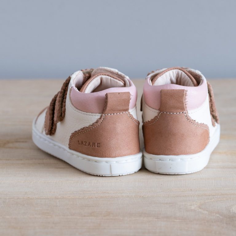 Chaussures premiers pas Mélodie blanc cassé Lazare Kids Shoes