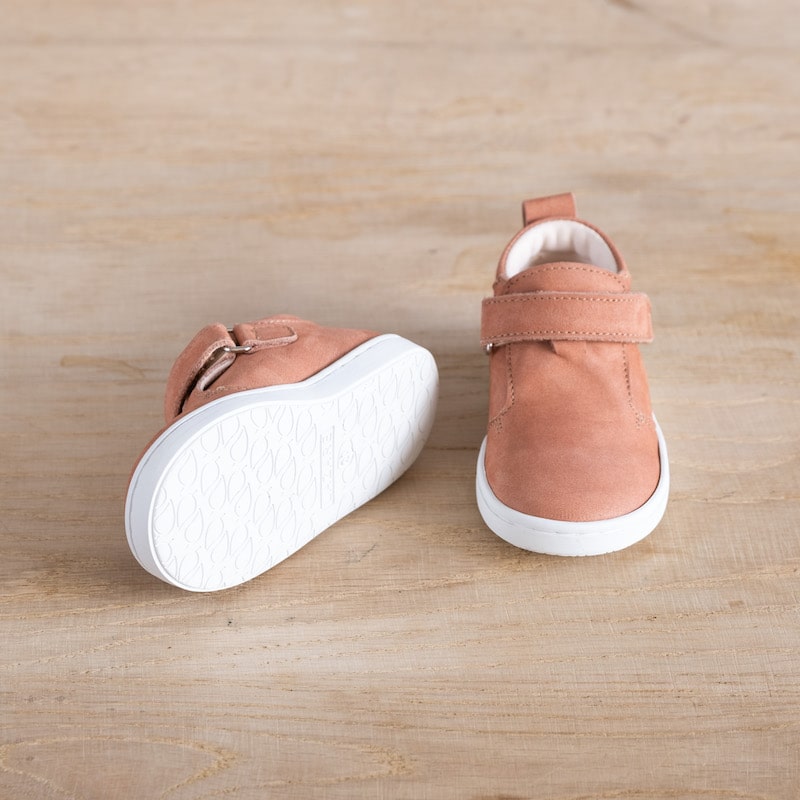 Chaussures premiers pas Jules blush nubuck Lazare Kids Shoes